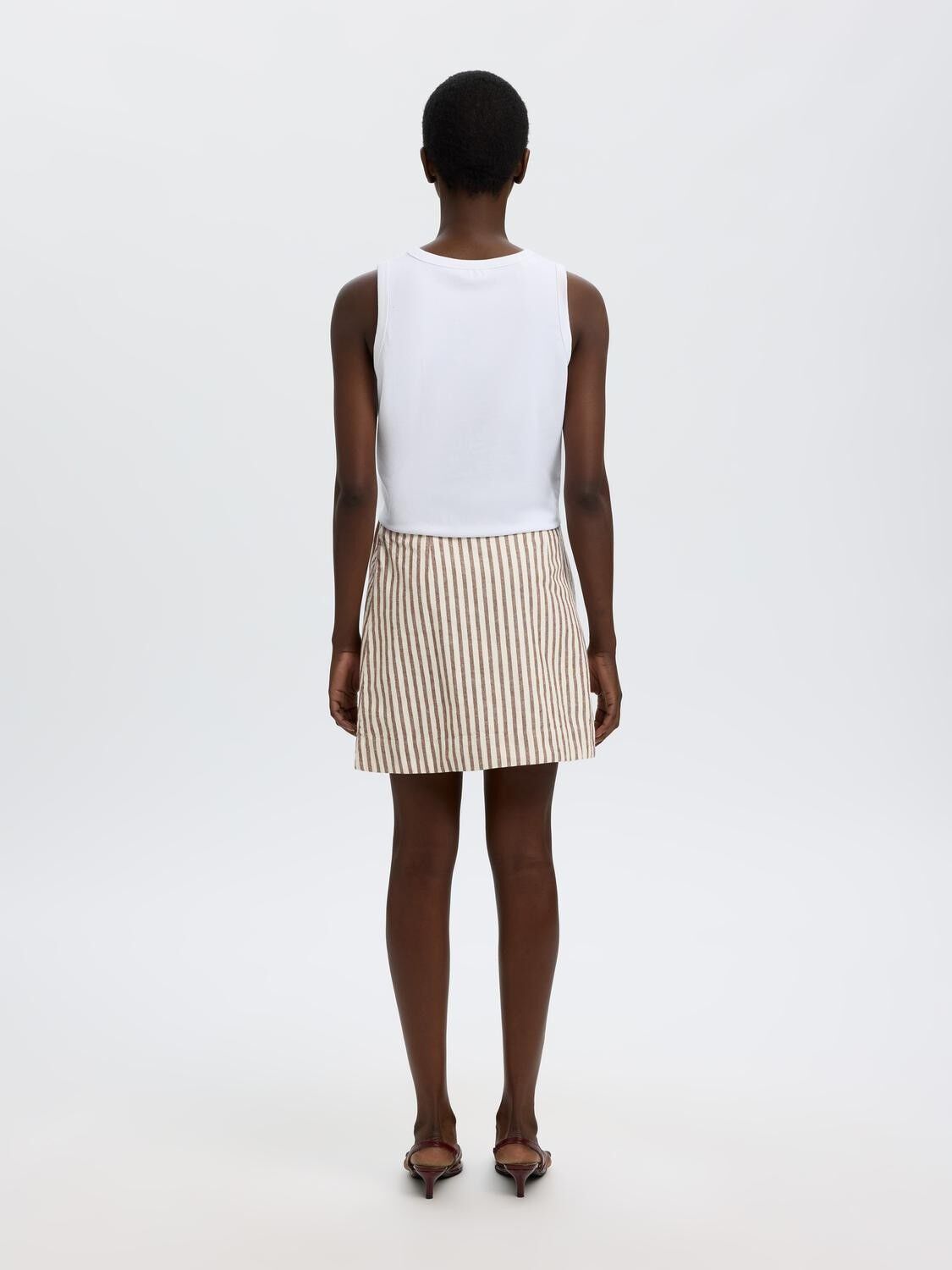 SLFJOHANNE MW SHORT WRAP SKIRT B