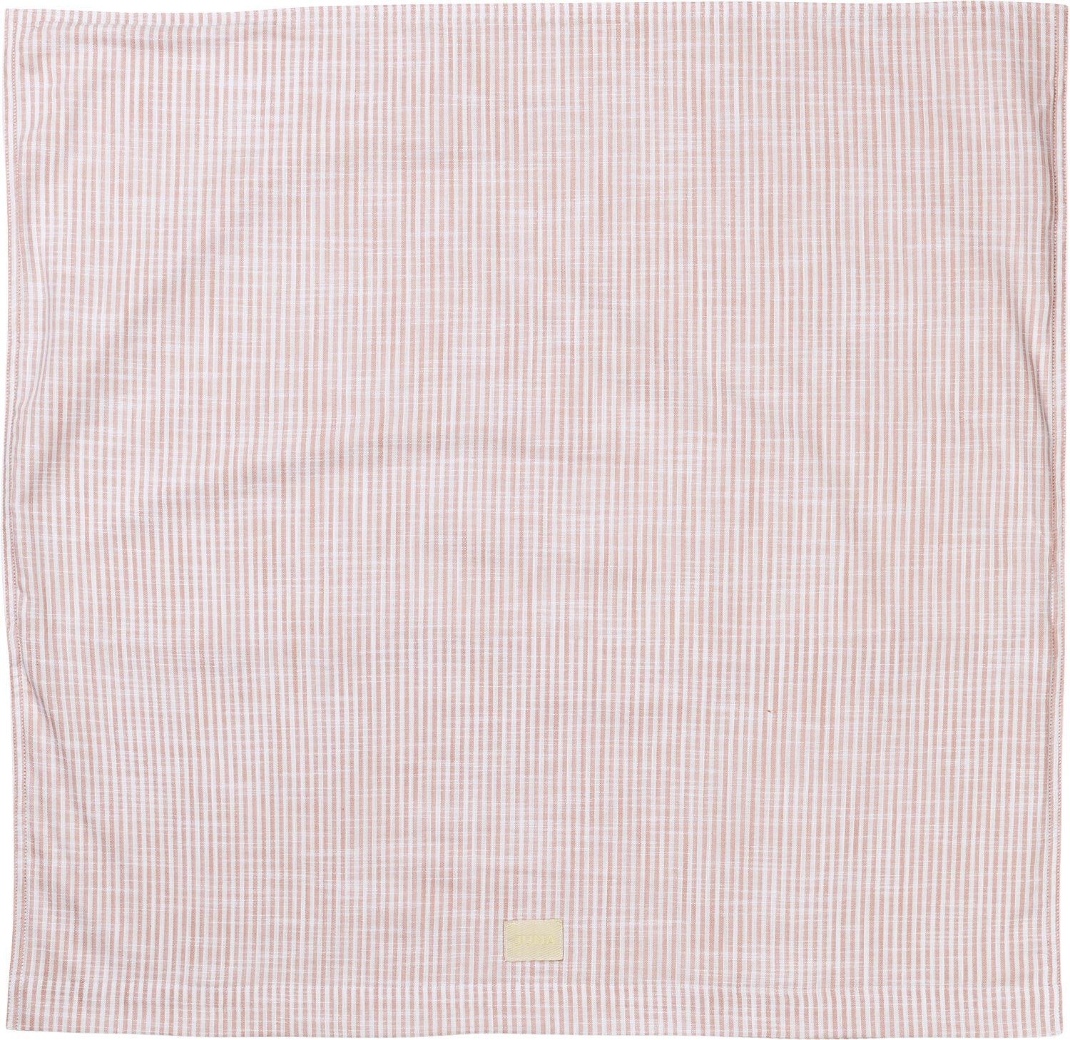 Monochrome Lines Pudebetr&aelig;k rosa/hvid 70x50 cm NO