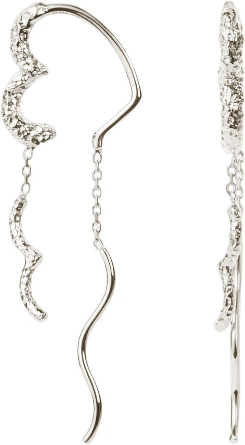 Wavy Sparkly Heart Earlines