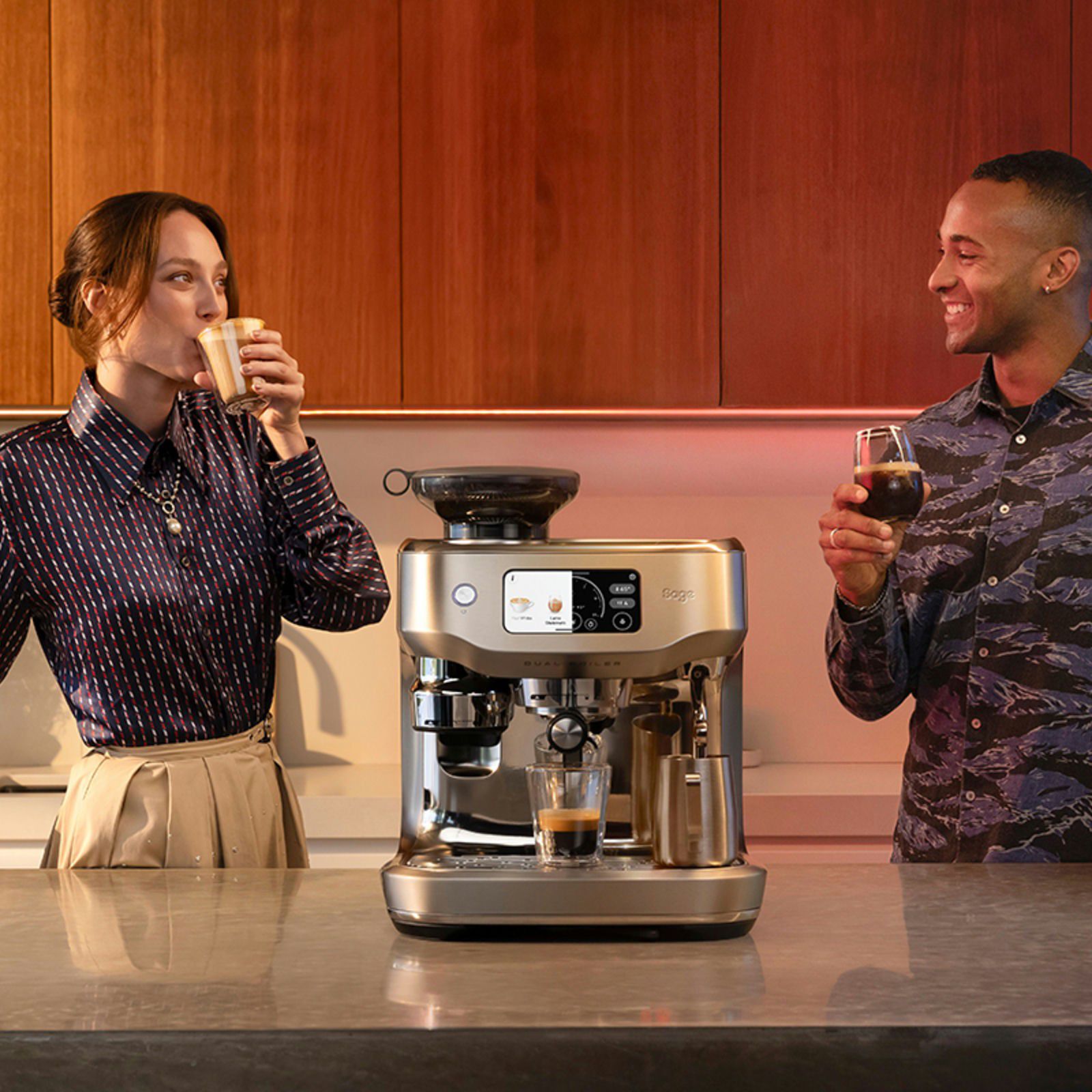 Sage SES 995 BSS Oracle Dual Boiler Espresso machine Brushed