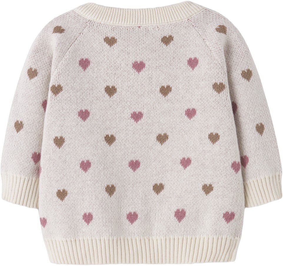NBFSARAN LS KNIT CARD HEART LIL