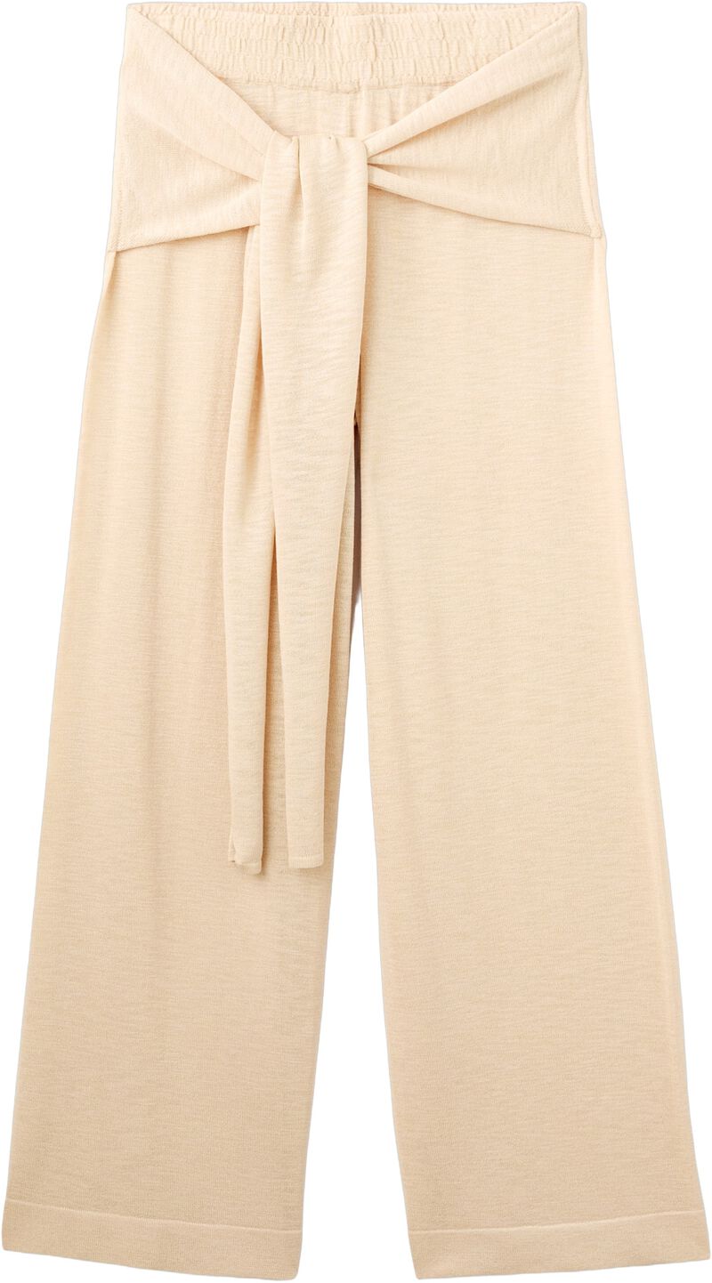 Fine Knit Trousers With Knot Detail