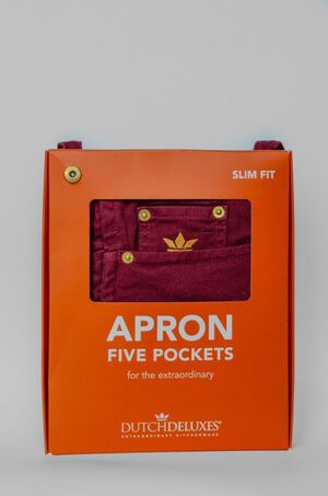 Forkl&aelig;de 5 lommer, Slim fit - Aubergine bordeaux