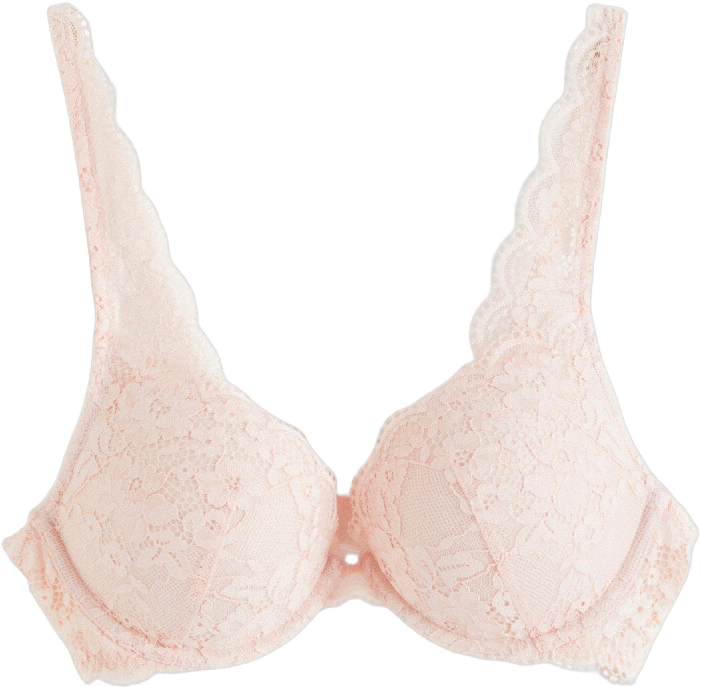 Malva push-up-bh med blonder