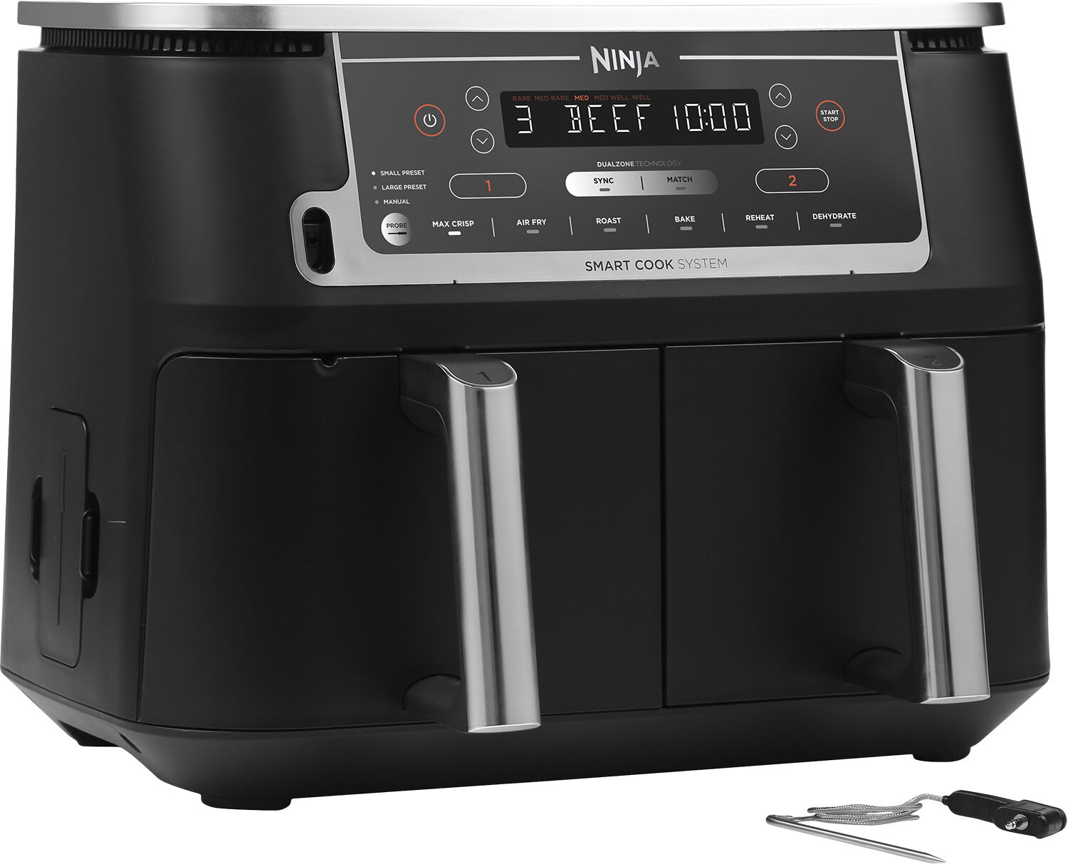 Airfryer MAX Dual Zone 2470W 9. 5 L + TEMP