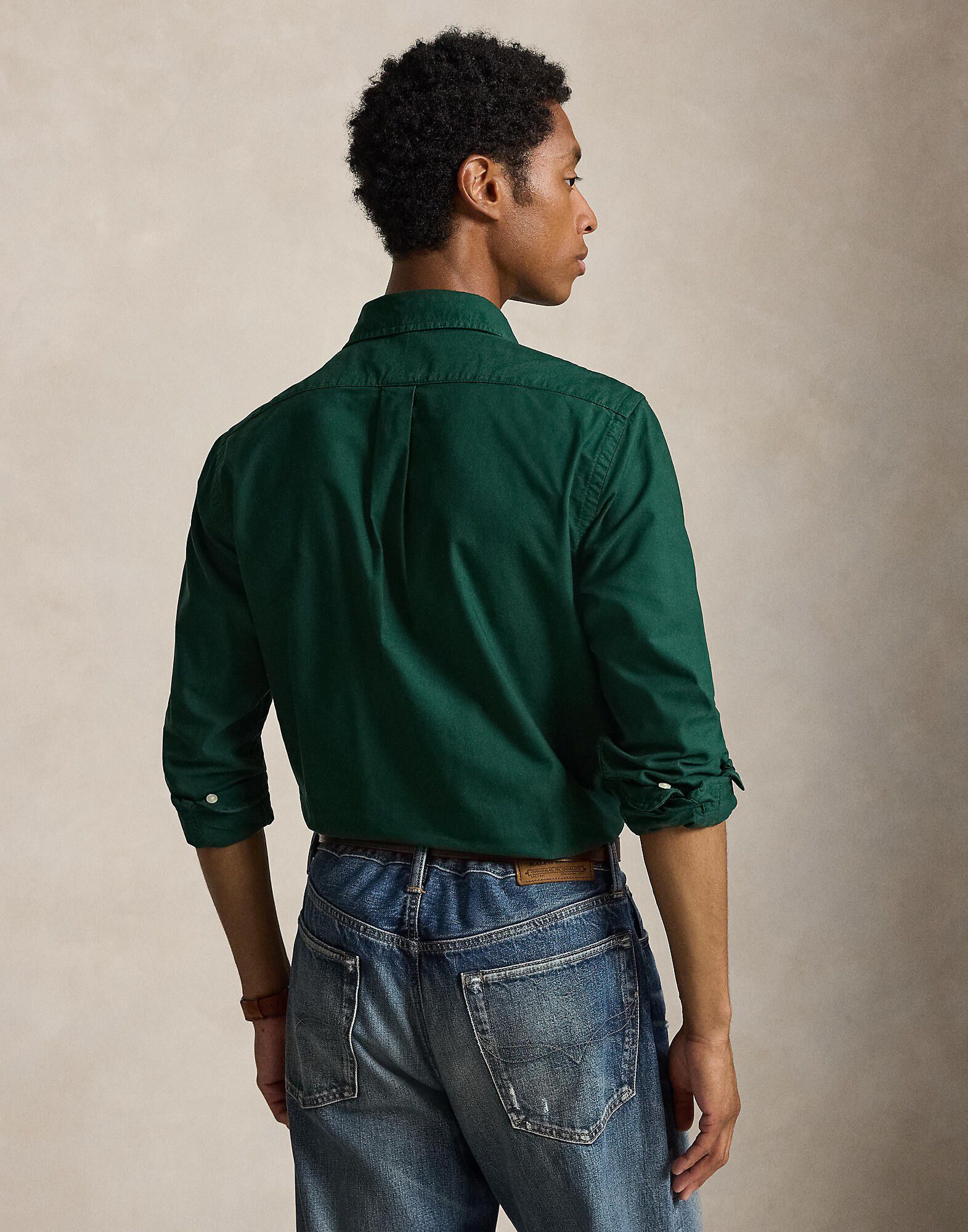 Custom Fit Garment-Dyed Oxford Shirt