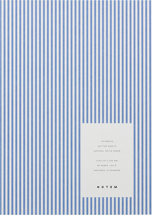 Medium notesbog, Blå striber