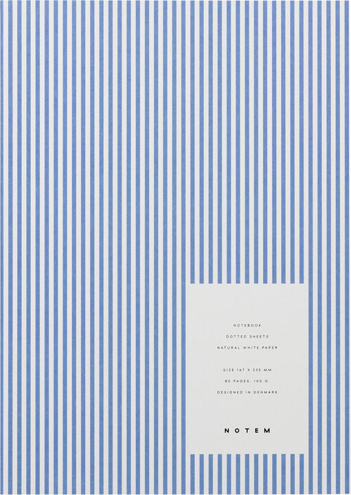 Medium notesbog, Blå striber