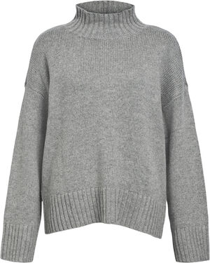 OBJAGNES LO LS H. NECK KNIT PULLOVER