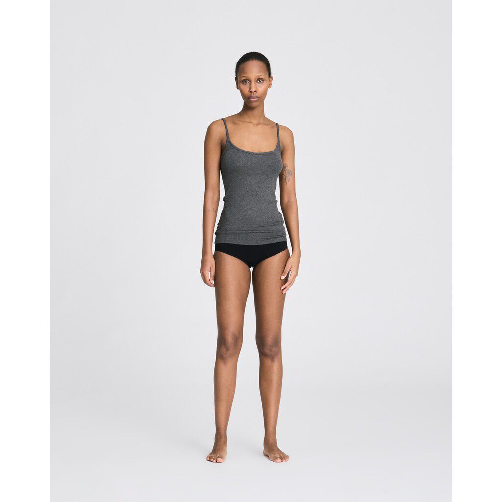 Cecilie Viscose Stretchable Strap Top 2x2 Rib