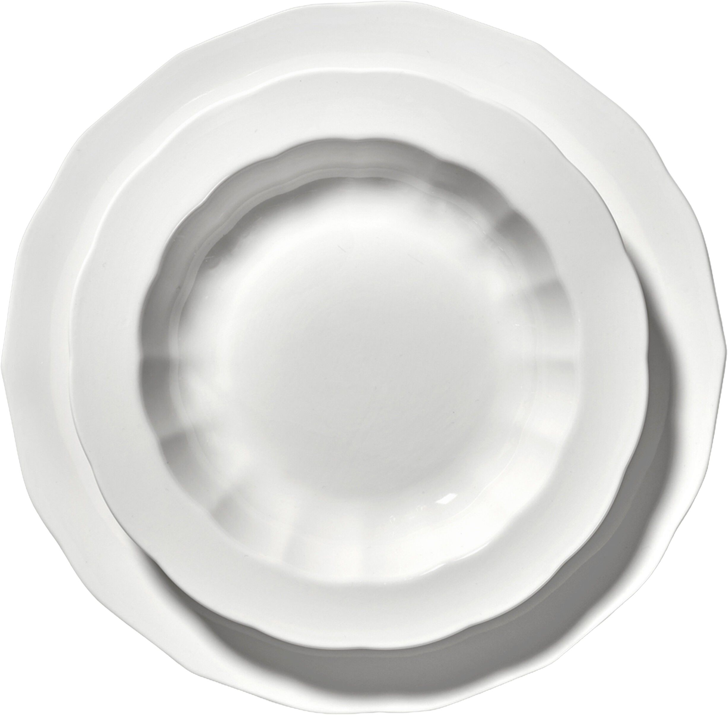 PASTA PLATE M 01 WHITE SILHOUETTE
