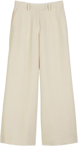 Pants, tailored, wide-leg, zip-fly,