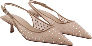 Crystal heel shoe