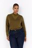 Curvy WA-STELLA 8 Bluse Mørk sand