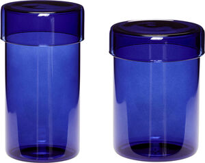 Pop Storage Jars Large Blue set of 2