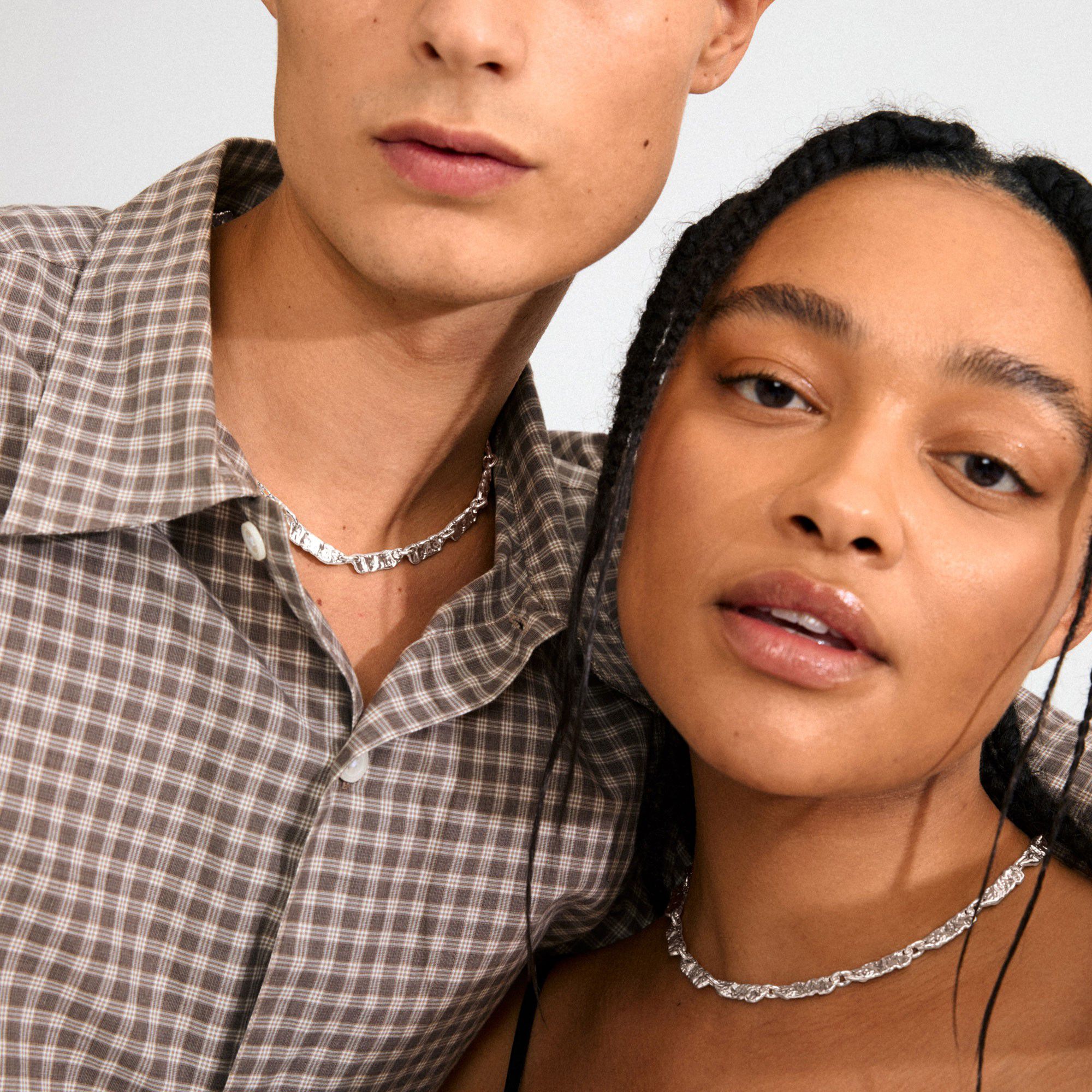 INSTANT necklace silver-plated