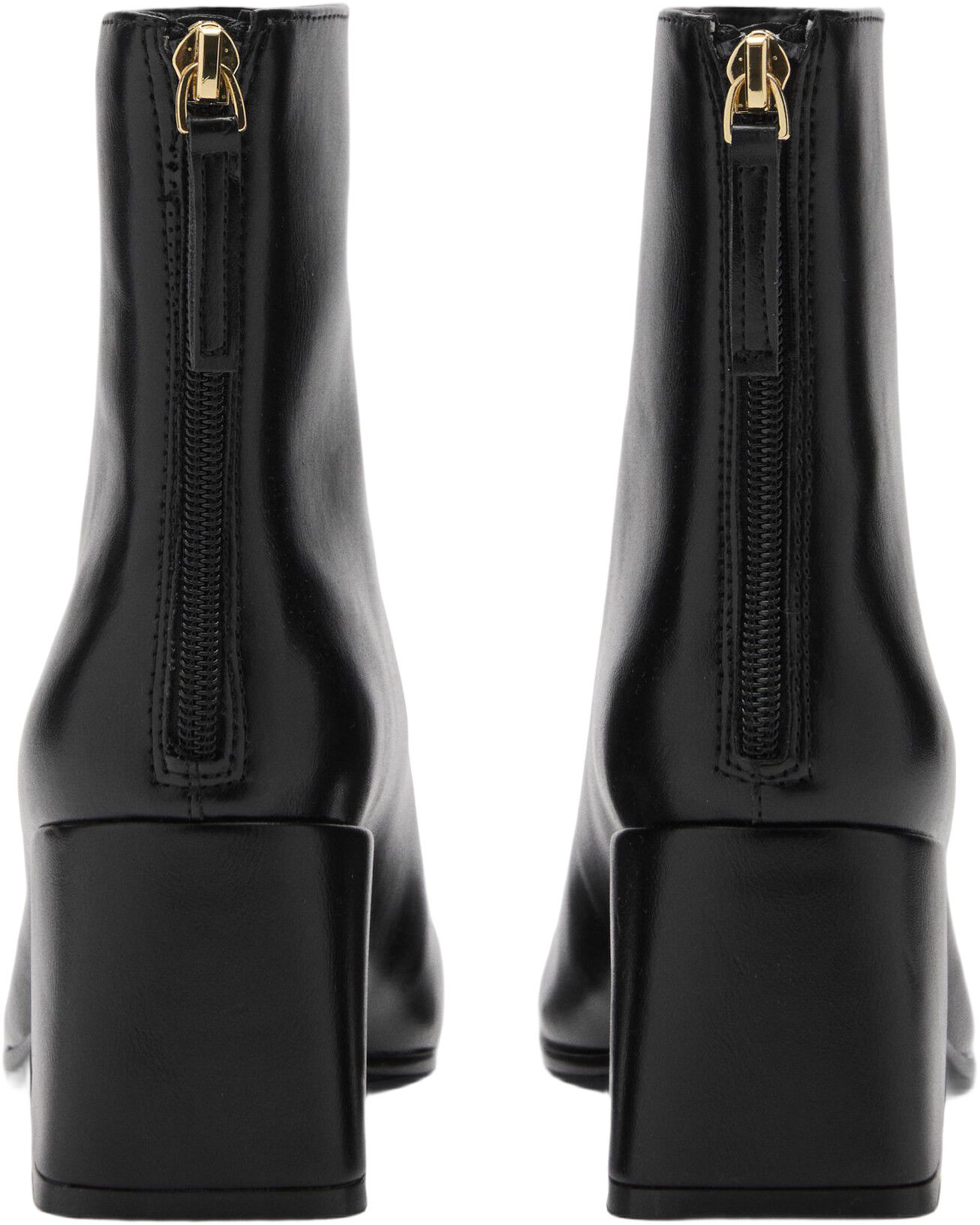 Block ankle boots with square toe