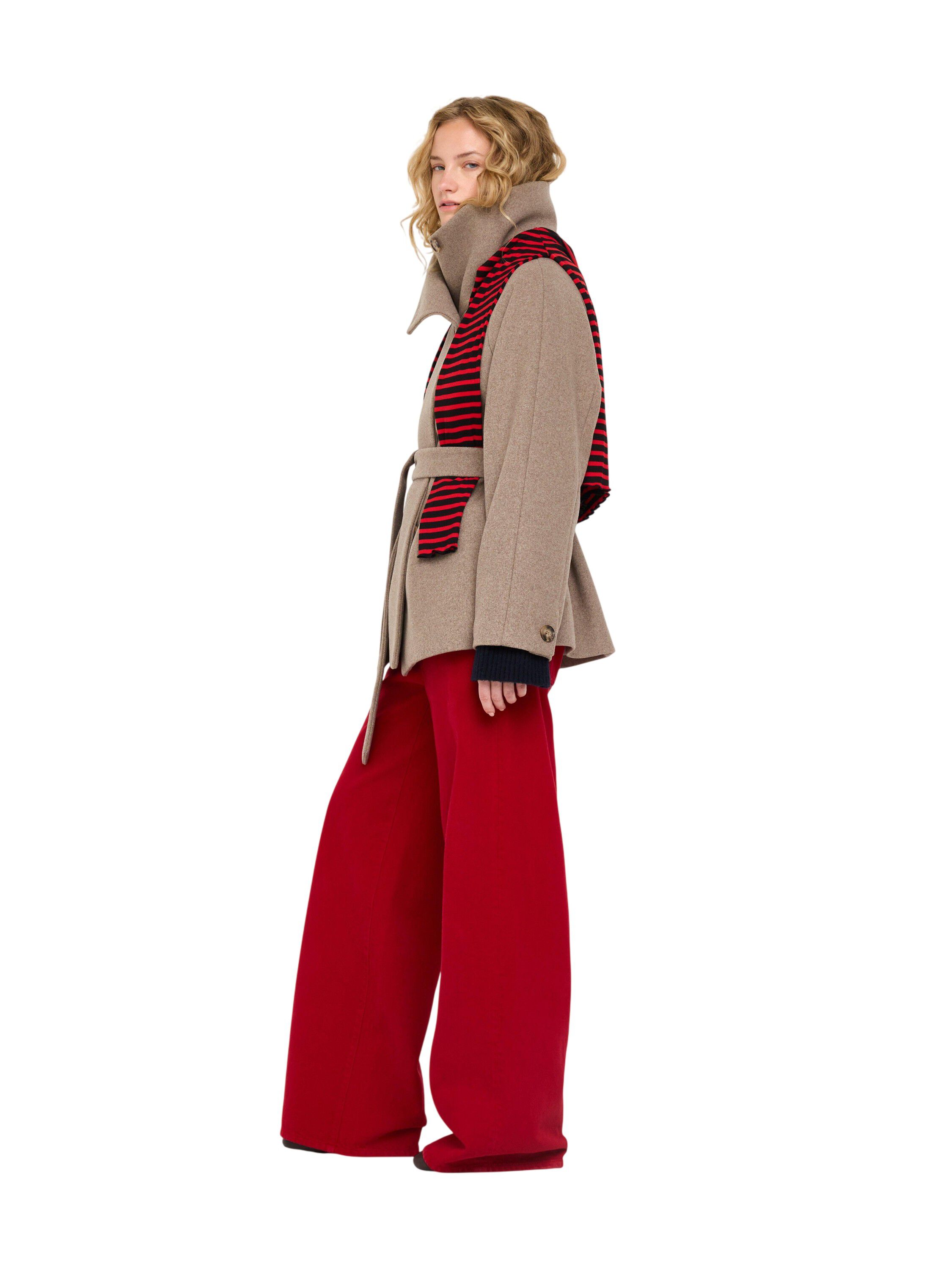 Oversized jacka i ullblandning