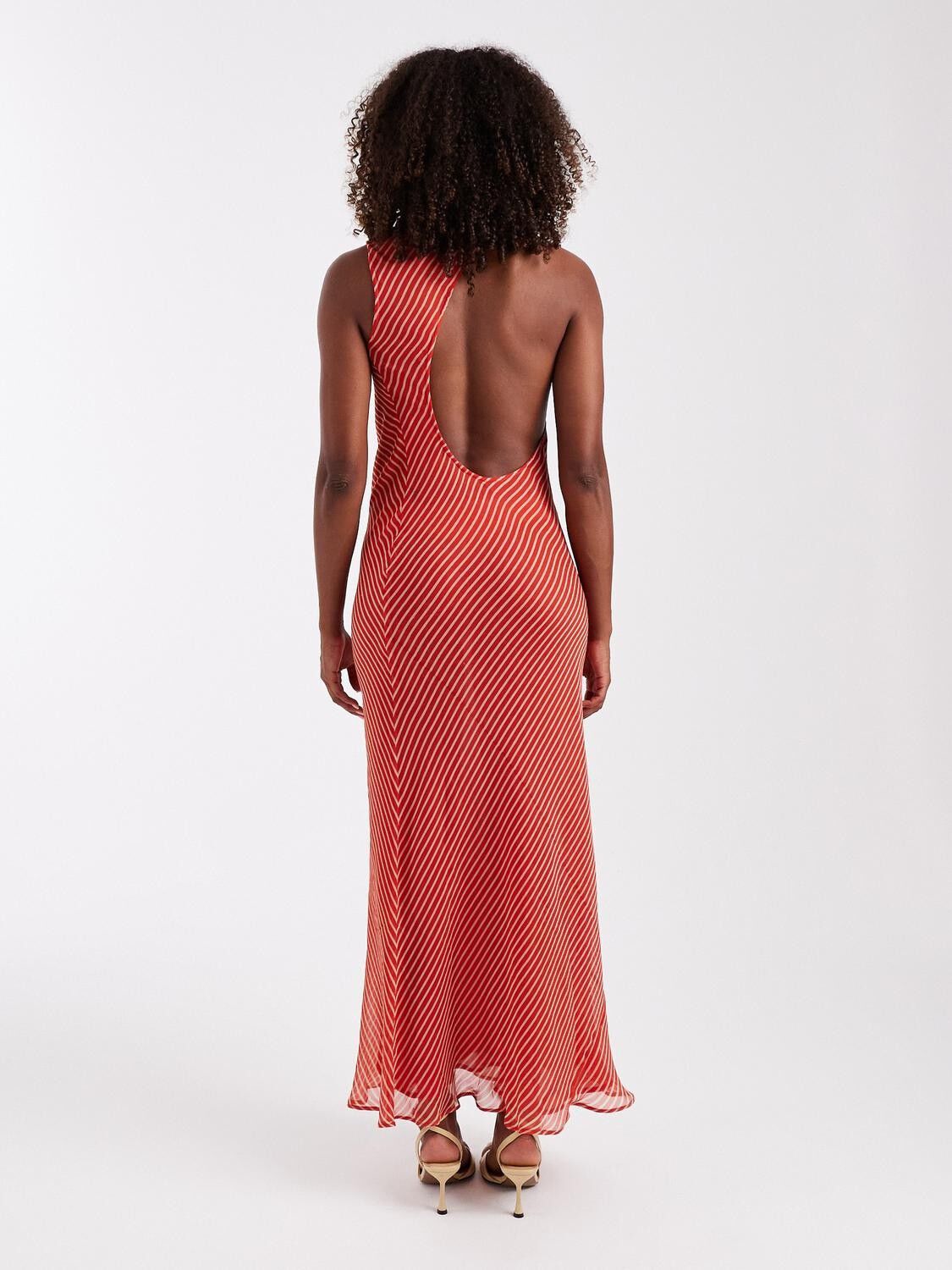 TSNANA BEADED NECK MAXI DRESS WVN