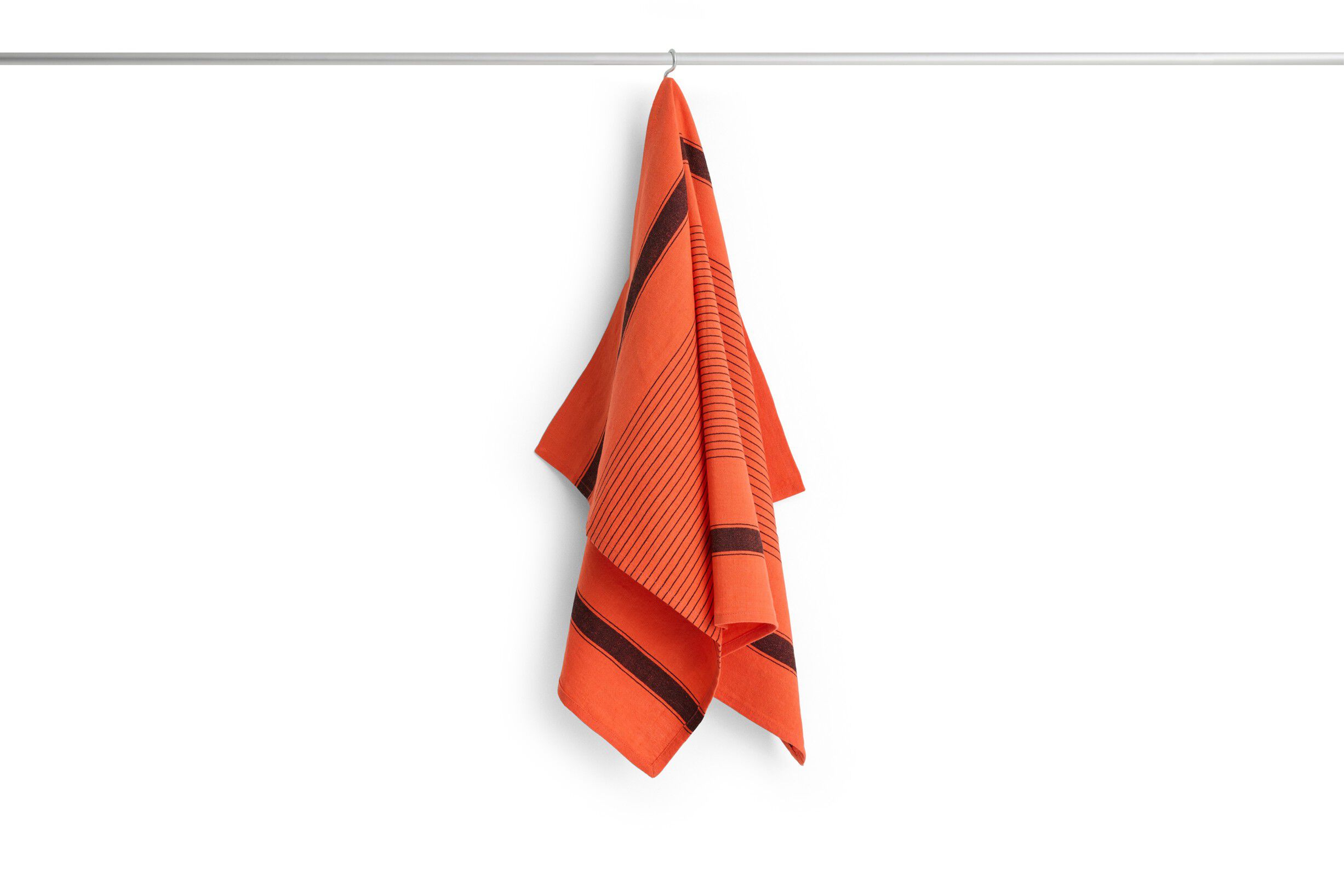 Linear Tea Towel-W52 x L80-Warm red