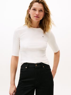 SLIM 5X2 RIB C-NK 1/2 SLV