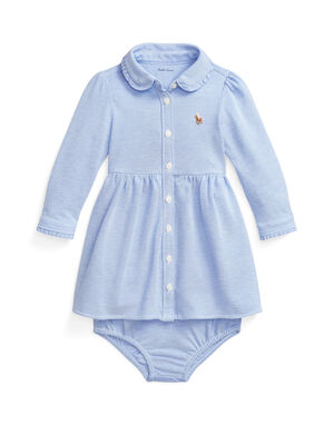 Striped Oxford Mesh Dress & Bloomer
