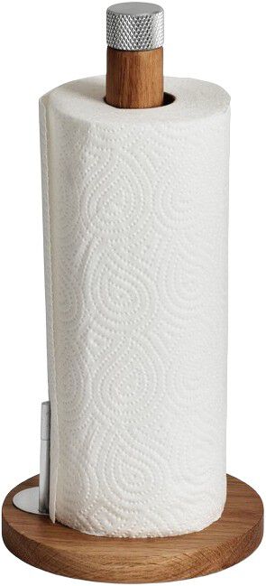 SINA Kitchen Roll Holder Oak Steel