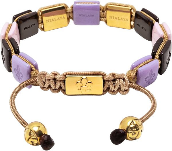 Women's Lavender, Purple, Soft Pink & Burgundy Ceramic Flatb