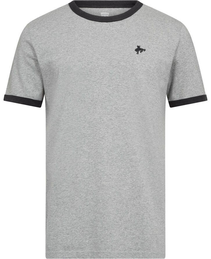 RETRO EMB RINGER TEE BRIGHT WH