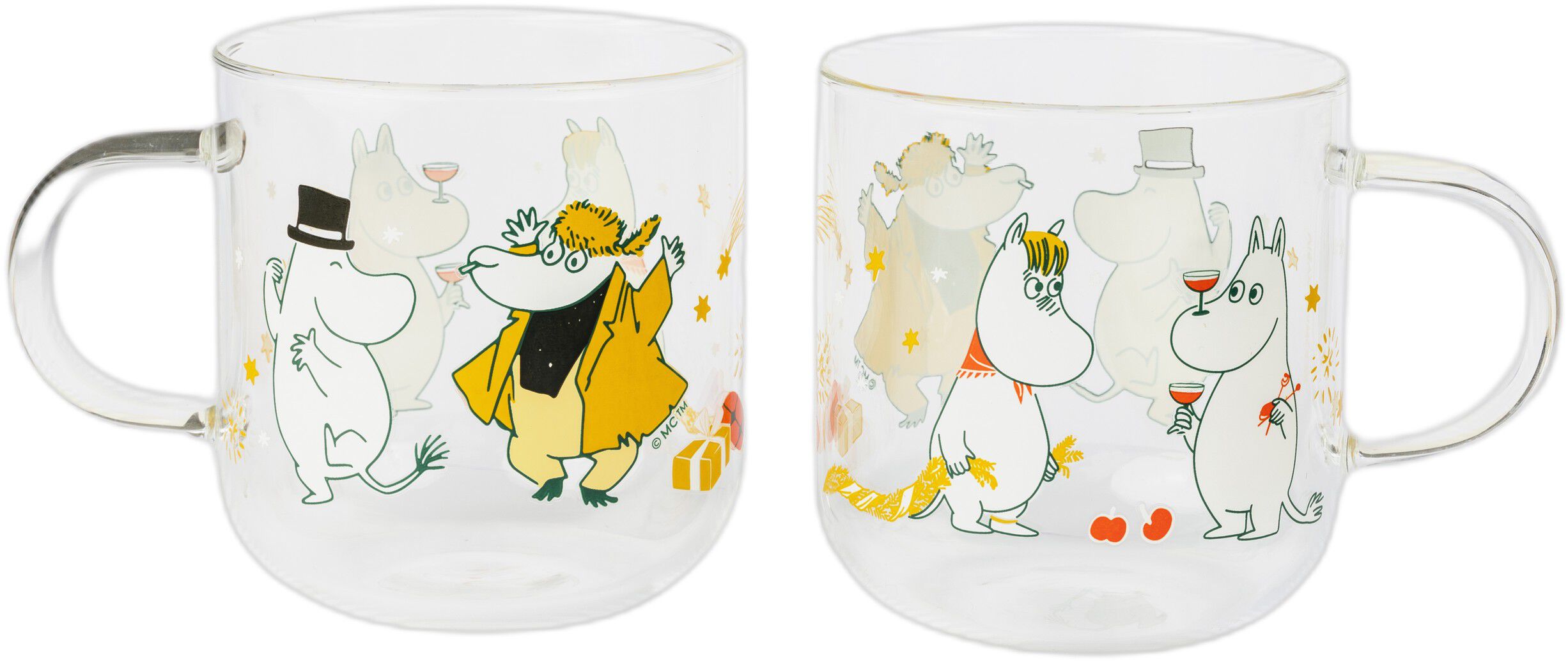 Moomin glas 30 cl Gift of Love, 2 stk.