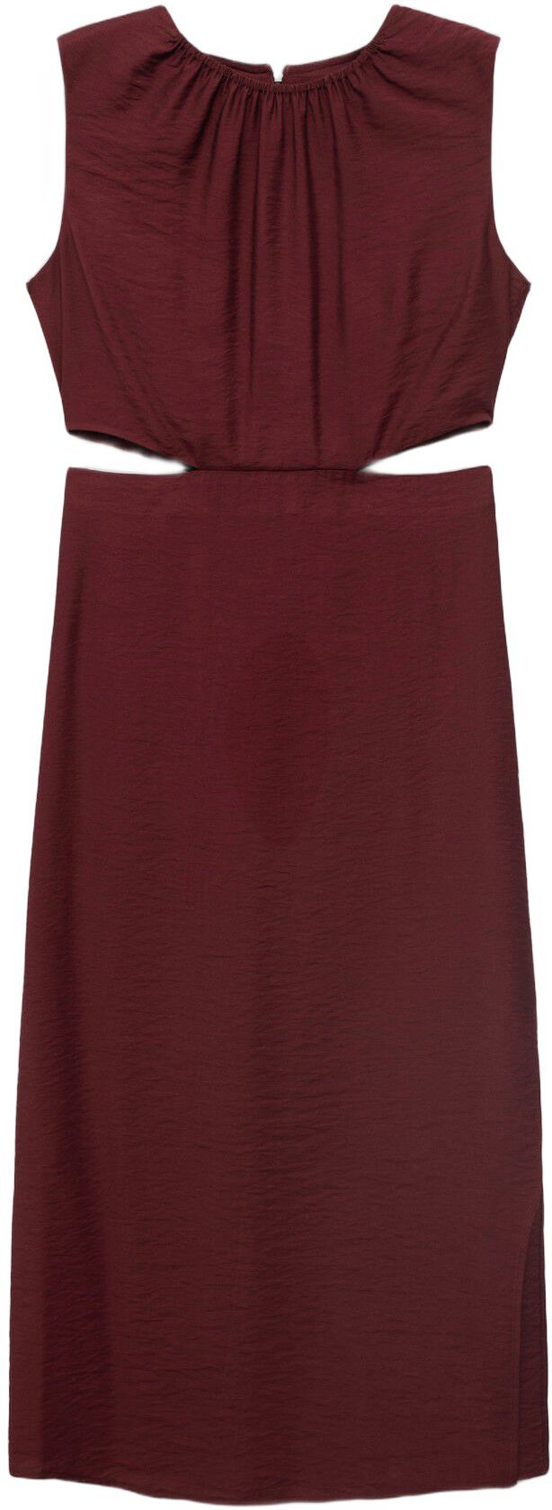 Printed dress with cut-out