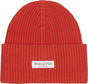 Beanie, knitted, fold-up, structure