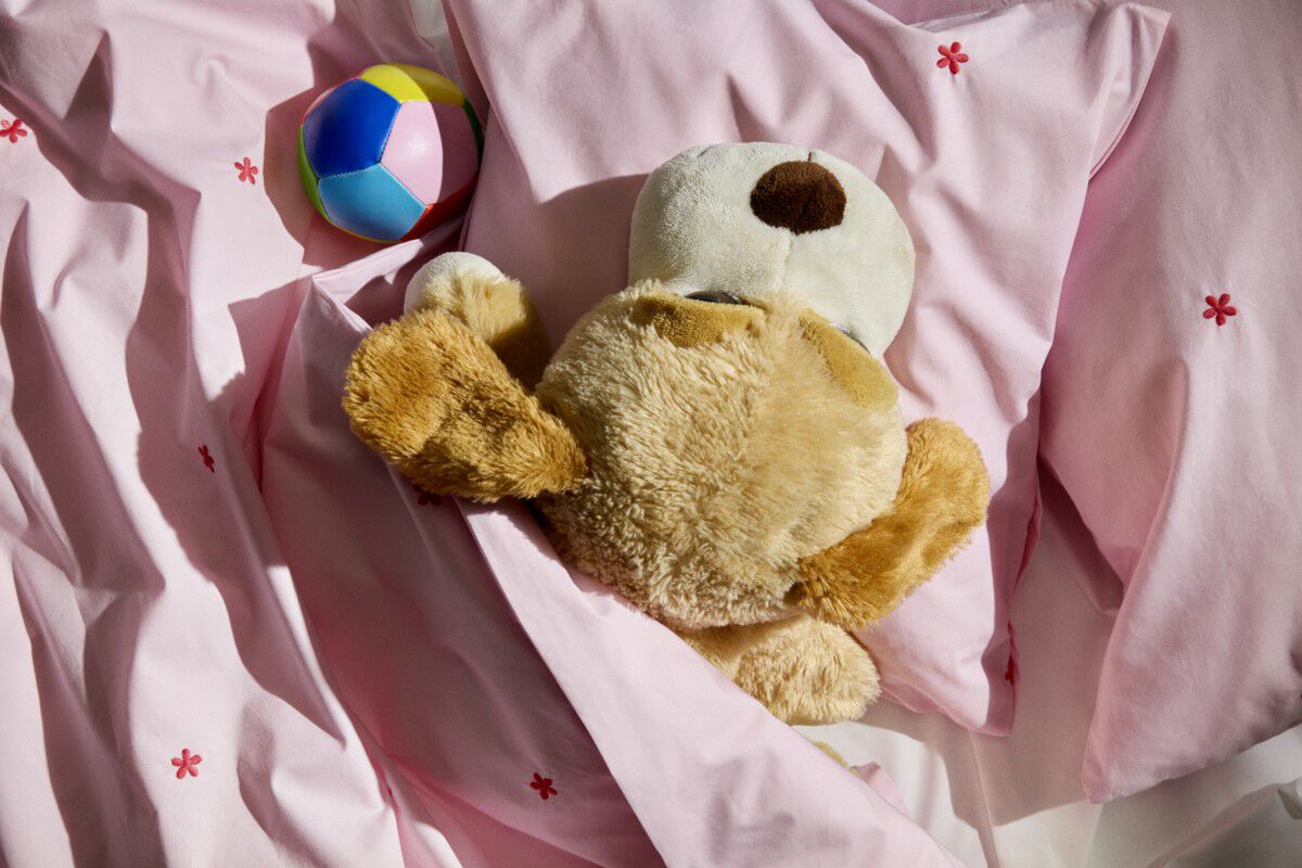 Daisy Senget&oslash;j Junior 100x140 cm pink/r&oslash;d