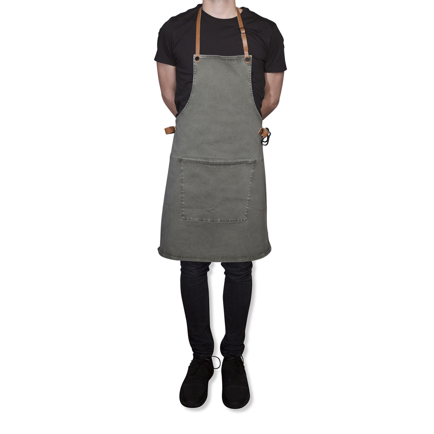 Forkl&aelig;de BBQ Style Apron Grey Green
