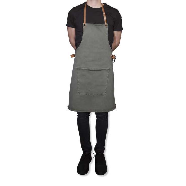 Forklæde BBQ Style Apron Grey Green