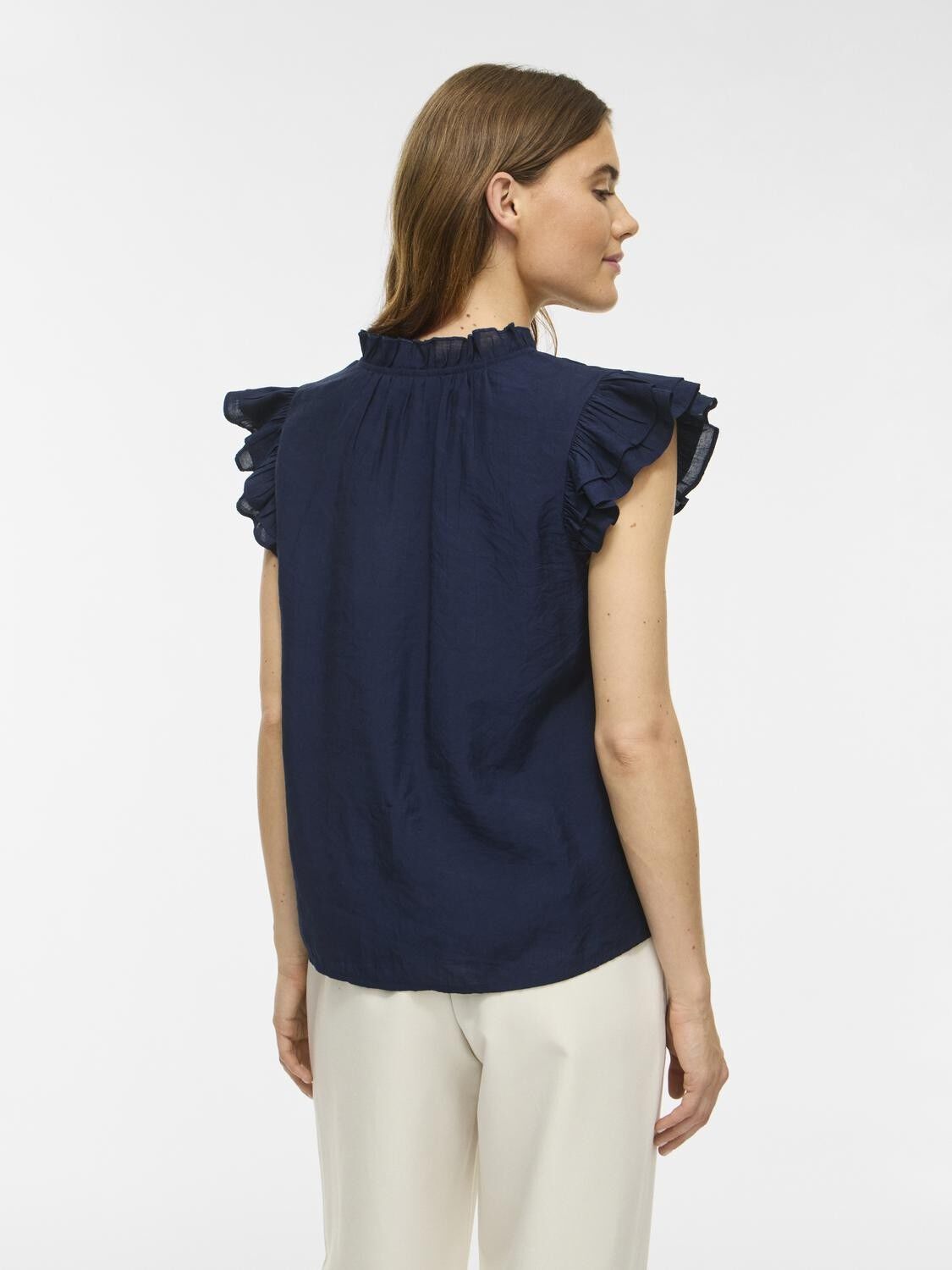 VIANU S/L V-NECK TOP/RN