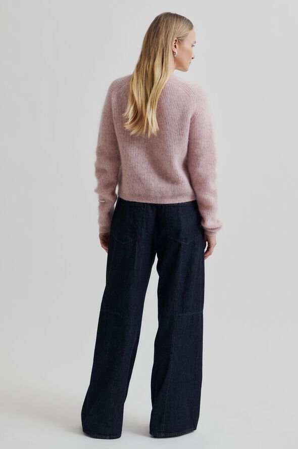 Andrea Knit Rib LS Cardigan