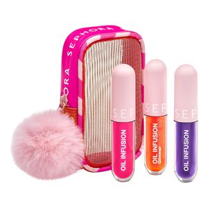 TRIO OF MOISTURIZING LIP OILS - Læbeplejesæt