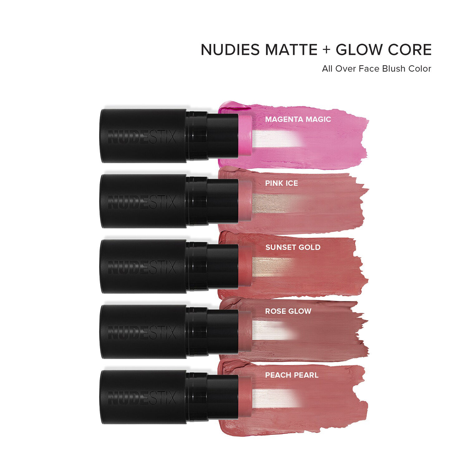 Nudies All Over Face Color Matte + Glow &ndash; Blush stick
