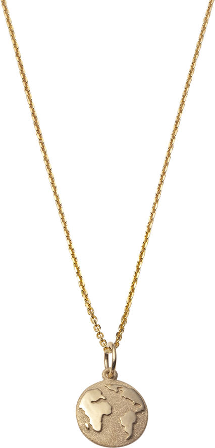 Earth necklace VERMEIL (925 Sterling silver gold plated 2.5 micron)