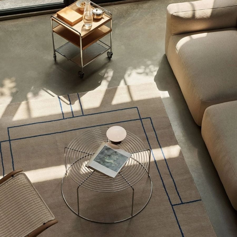 Wire Coffee Table VP17 Stainless steel