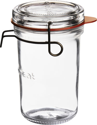 Lock-eat sylteglas med patentlåg 35 cl.