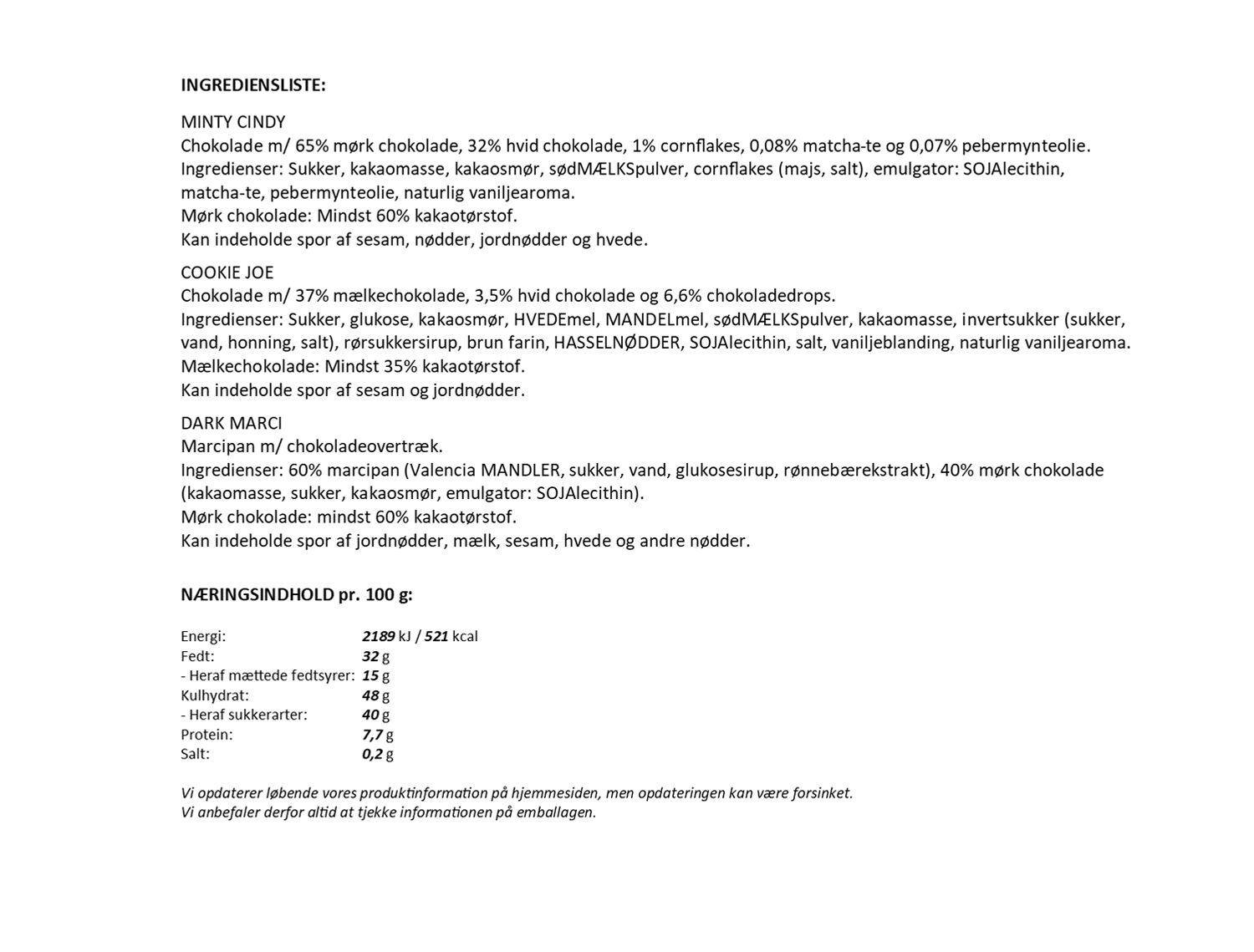 Simply&reg; JOYFUL CHRISTMAS chokolade&aelig;ske (500g)