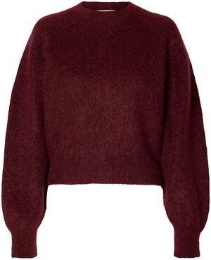 SLWMIRA LS KNIT SHORT O-NECK NOOS