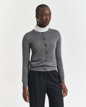 EXTRAFINE MERINO WOOL CARDIGAN