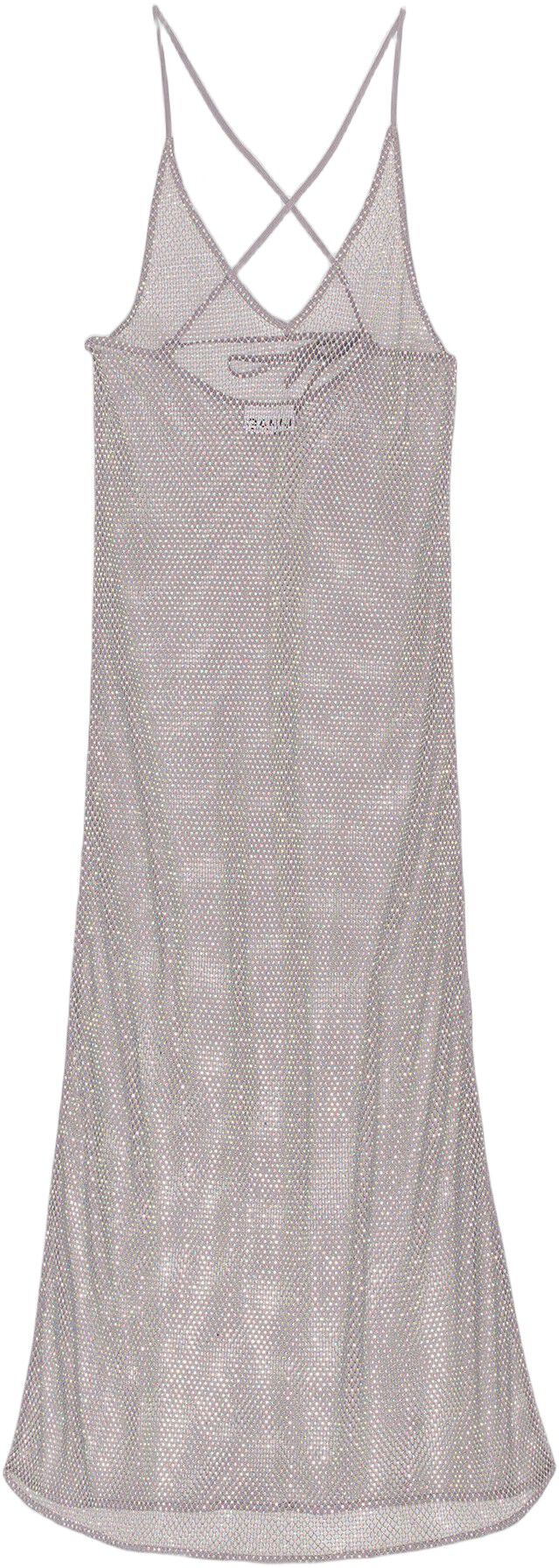 Embellished Mesh Dress