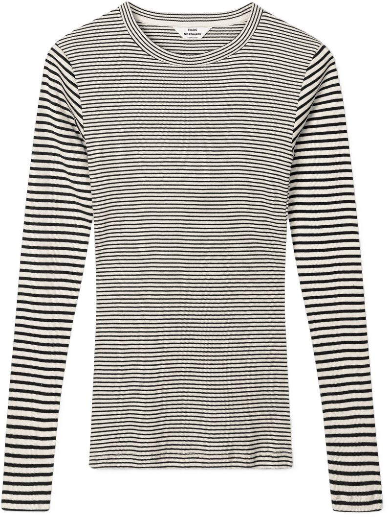 2x2 Cotton Stripe Tuba Tee Ls