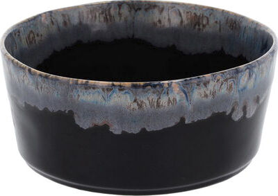Gres sk&aring;l sort 50 cl &Oslash;14cm H6cm