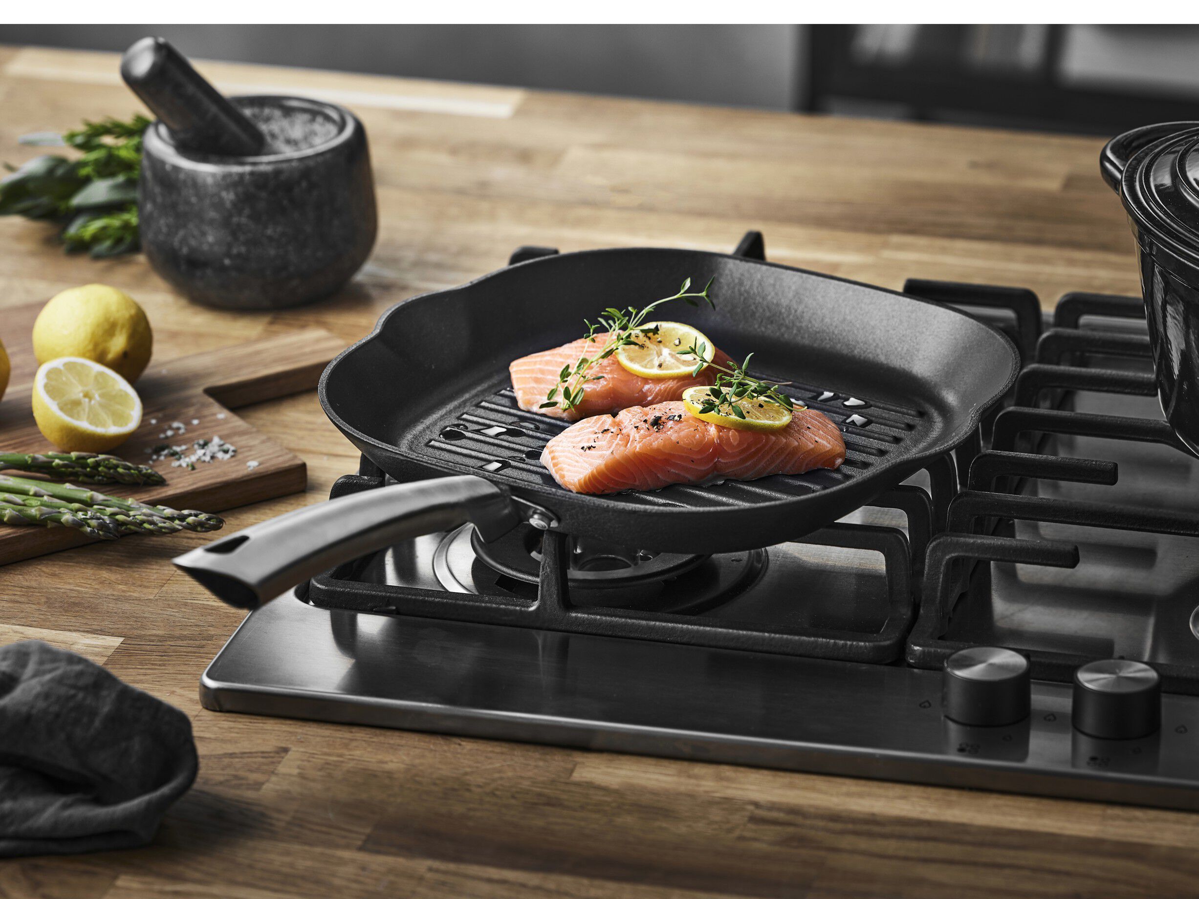 Grillpande Garonne 48,2 x 28 x 6,5 cm Letv&aelig;gtsst&oslash;bejern