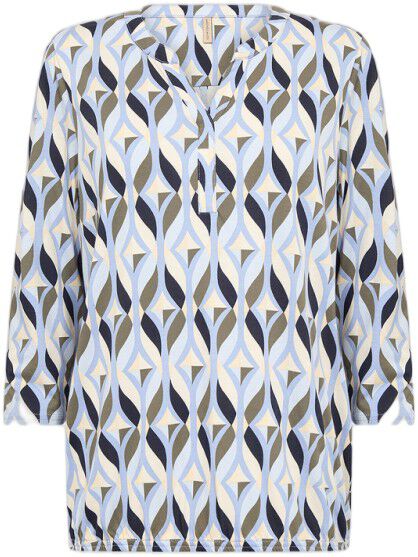 SC-FELICITY AOP 552 Bluse Bl&aring;